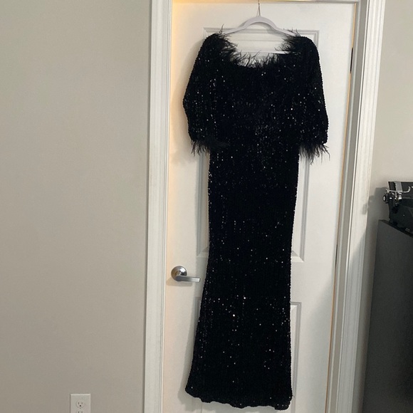 Lin Lin Q Sexy Size XL Formal Sequined Dress - Picture 4 of 7